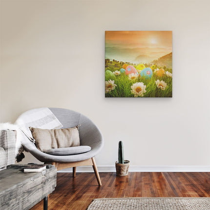 Canvas schilderij kamer Paaseieren in de Natuur