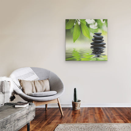 Canvas schilderij kamer Zen Stenen in de Natuur - Relax