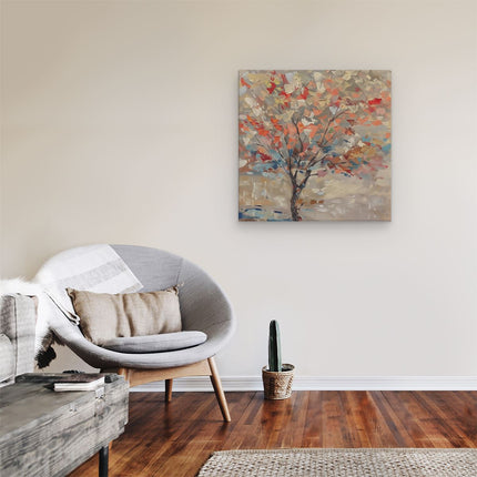 Canvas schilderij kamer Abstract Kunstwerk van een Boom