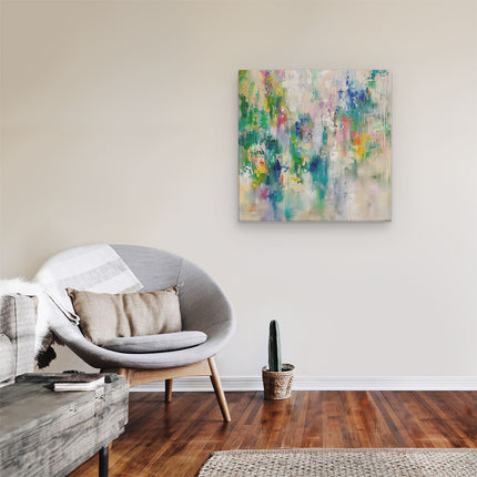 Canvas schilderij kamer Abstract Kunstwerk met Heldere Kleuren
