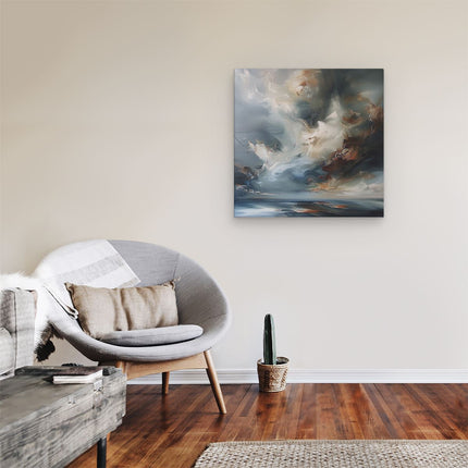 Canvas schilderij kamer Abstract Kunstwerk van Wolken in de Lucht