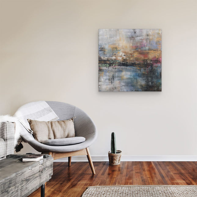 Canvas schilderij kamer Abstract Kunstwerk met veel Kleuren