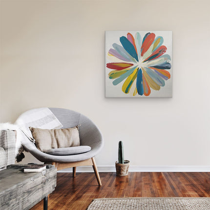Canvas schilderij kamer Abstract Kunstwerk van een Bloem