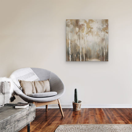 Canvas schilderij kamer Abstract Kunstwerk van Berkenbomen