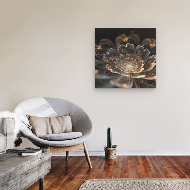 Canvas schilderij kamer Abstract Beeld van een Bloem