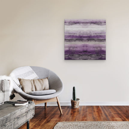 Canvas schilderij kamer Paars Abstract Kunstwerk op een Witte Achtergrond