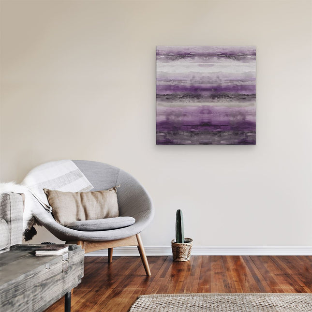 Canvas schilderij kamer Paars Abstract Kunstwerk op een Witte Achtergrond