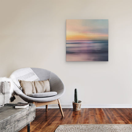 Canvas schilderij kamer Wazig Beeld van de Oceaan bij Zonsondergang