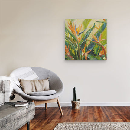 Canvas schilderij kamer Kunstwerk van Paradijsvogels