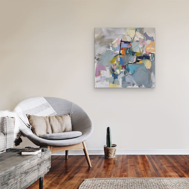 Canvas schilderij kamer Abstract Kunstwerk met veel Kleuren