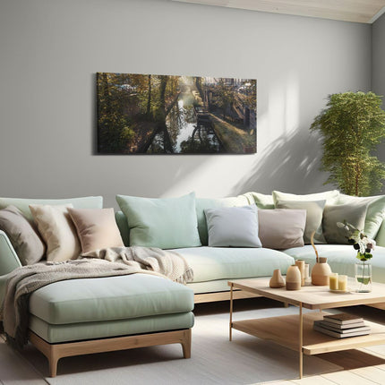 Canvas schilderij woonkamer Nieuwe Gracht In Utrecht