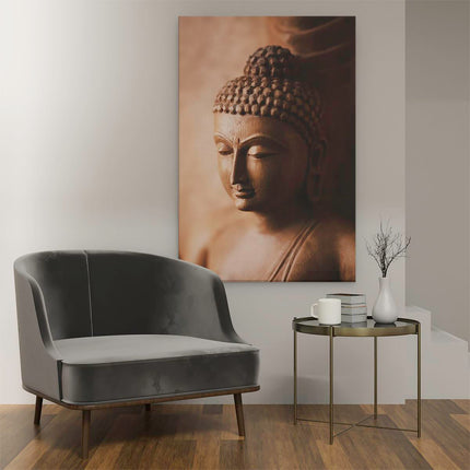 Canvas schilderij interieur Boeddha Beeld