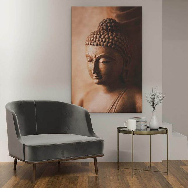 Canvas schilderij interieur Boeddha Beeld