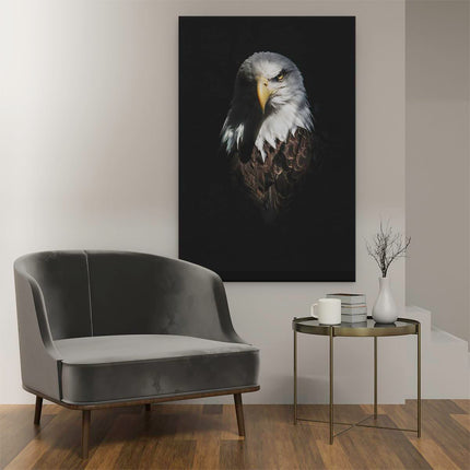 Canvas schilderij interieur Adelaarkop - Adelaar