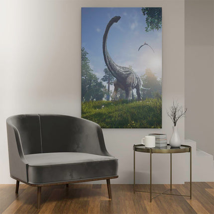 Canvas schilderij interieur Diplodocus Dinosauriër in het Bos