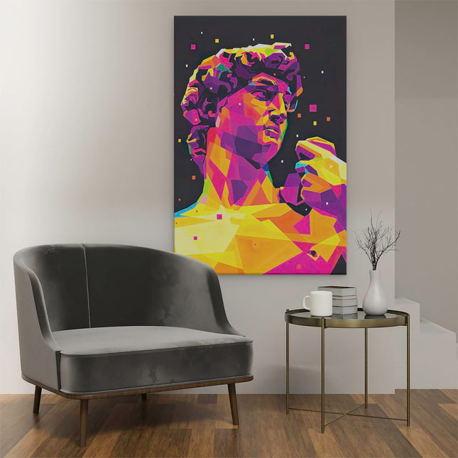 Canvas schilderij interieur Standbeeld van David of Michelangelo 