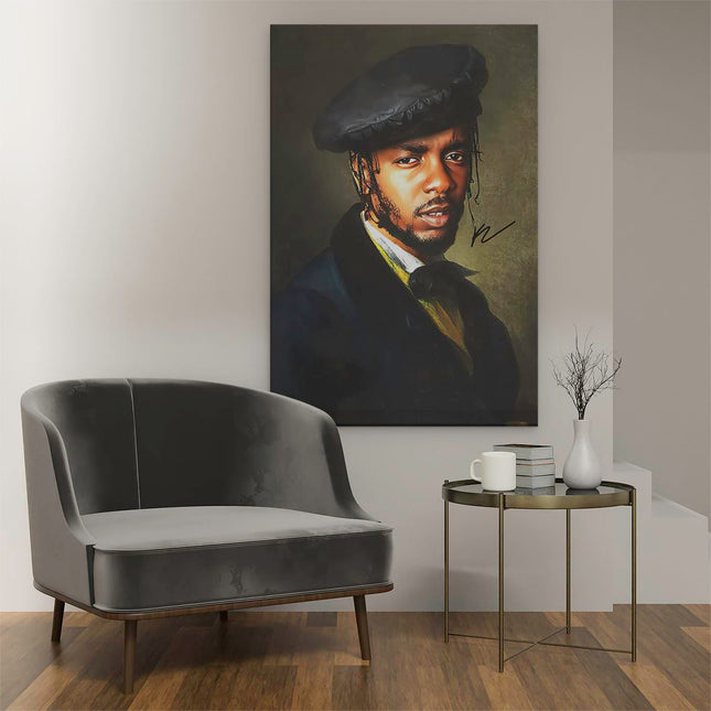 Canvas schilderij interieur Rapper Kendrick Lamar