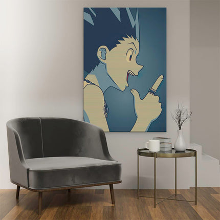 Canvas schilderij interieur Anime Karakter Gon Freeecss