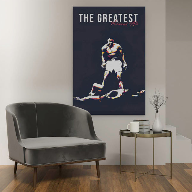 Canvas schilderij interieur The Greatest Muhammad Ali 