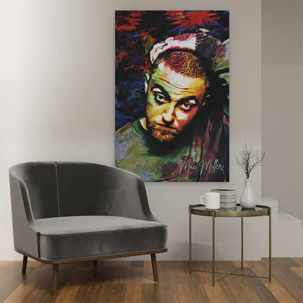 Canvas schilderij interieur Mac Miller