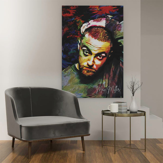 Canvas schilderij interieur Mac Miller