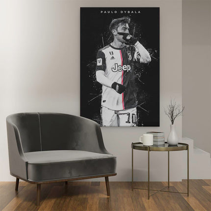 Canvas schilderij interieur Paulo Dybala bij Juventus