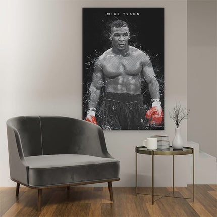 Canvas schilderij interieur Bokser Mike Tyson