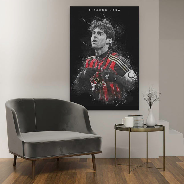 Canvas schilderij interieur Ricardo Kaka bij AC Milan