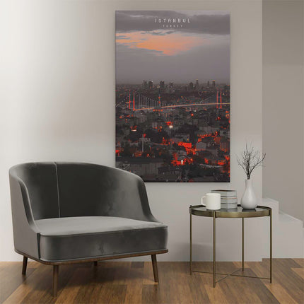 Canvas schilderij interieur Istanbul Stad in Turkije