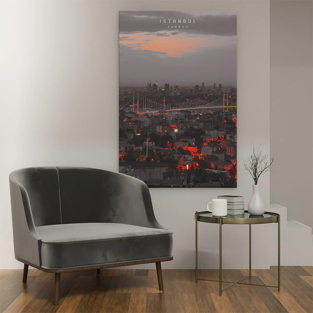 Canvas schilderij interieur Istanbul Stad in Turkije