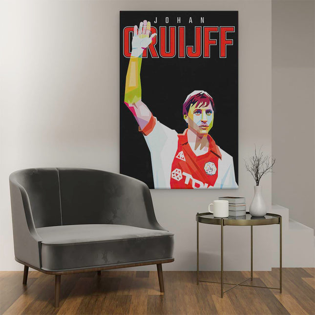Canvas schilderij interieur Johan Cruijff bij Ajax
