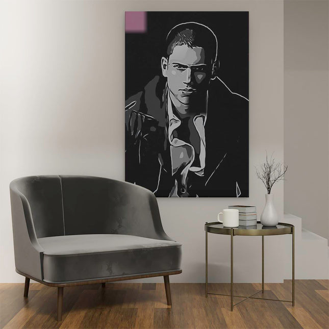 Canvas schilderij interieur Michael Scofield Prison Break