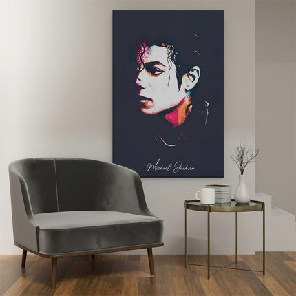 Canvas schilderij interieur Michael Jackson