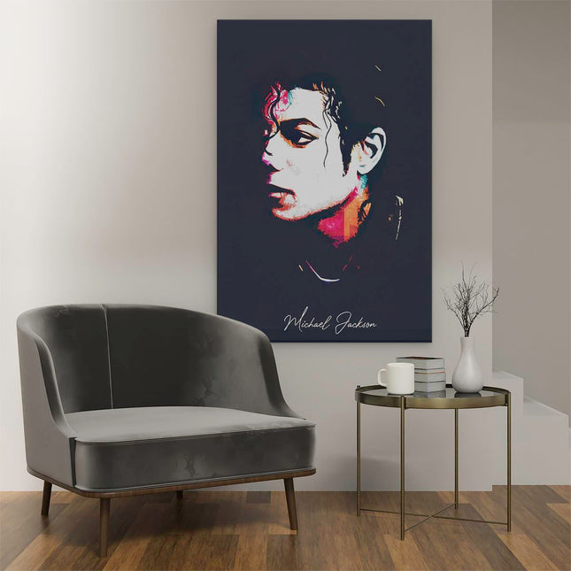 Canvas schilderij interieur Michael Jackson