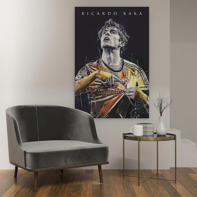Canvas schilderij interieur Ricardo Kaka bij AC Milan