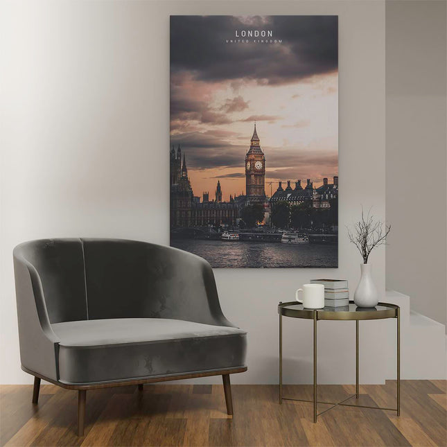 Canvas schilderij interieur Big Ben in Londen
