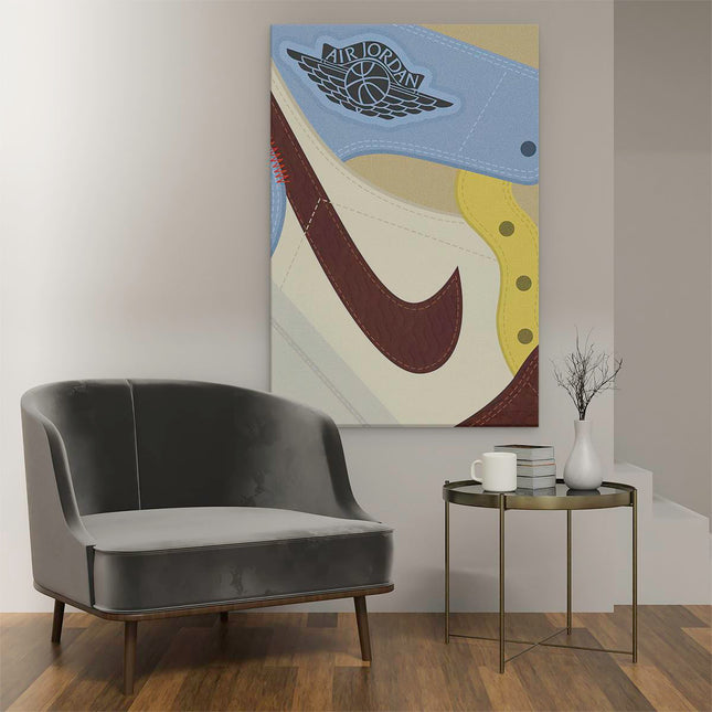 Canvas schilderij interieur Nike Air Jordan Schoen