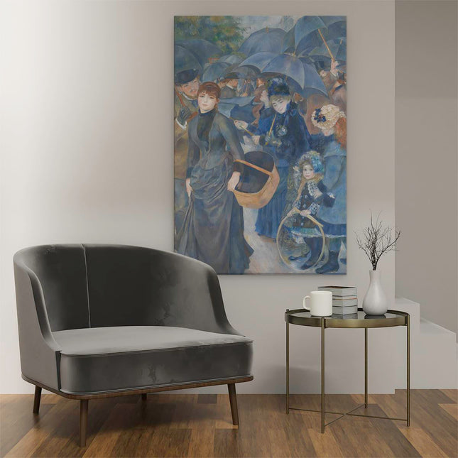 Canvas schilderij interieur De Paraplu's - Pierre-Auguste Renoir
