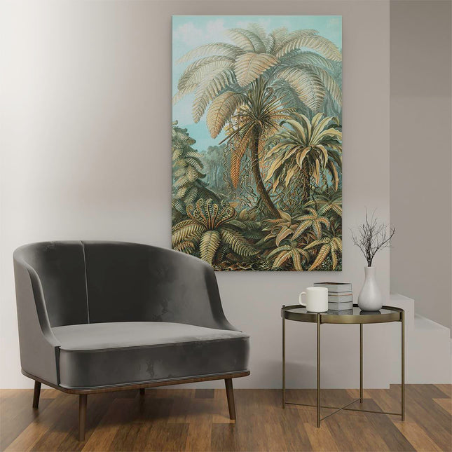 Canvas schilderij interieur Filicinae 92 - Palmbomen - Ernst Haeckel