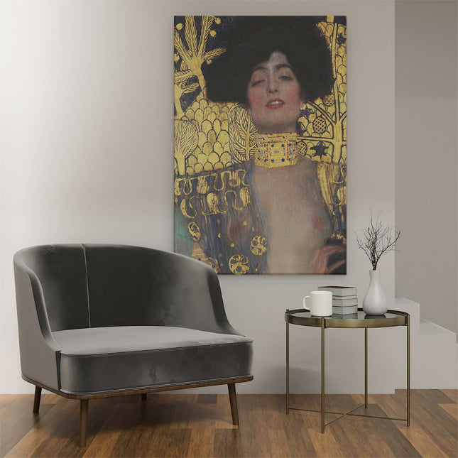Canvas schilderij interieur Judith I - Gustav Klimt