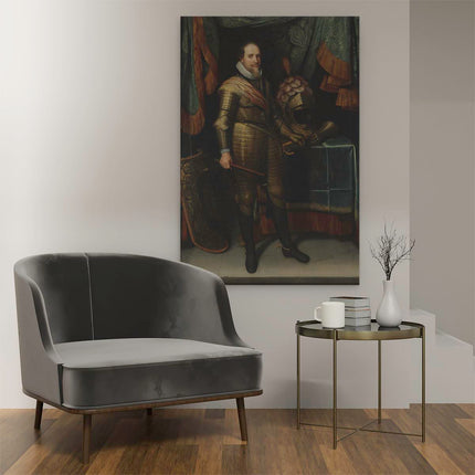 Canvas schilderij interieur Maurits, Prins van Oranje - Michiel Jansz. van Mierevelt