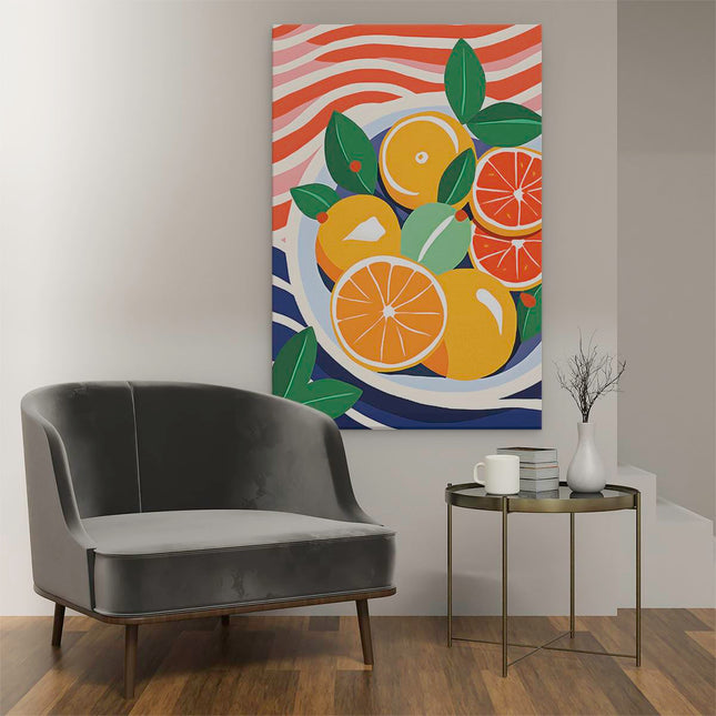 Canvas schilderij interieur Fruit - Abstract