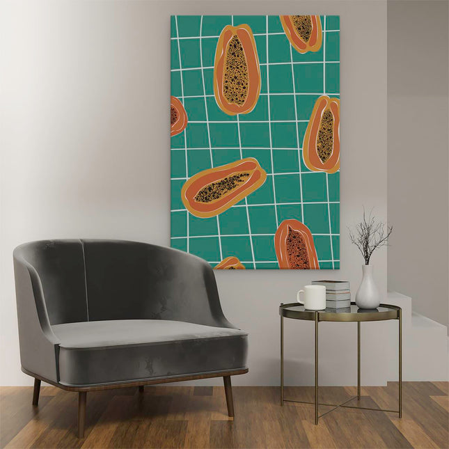 Canvas schilderij interieur Abstracte Fruit