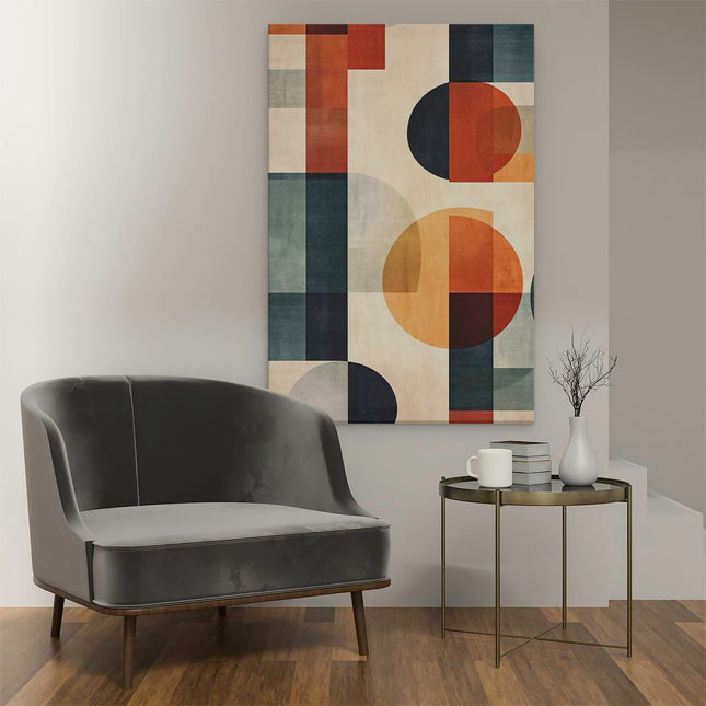 Canvas schilderij interieur Abstracte Cirkels