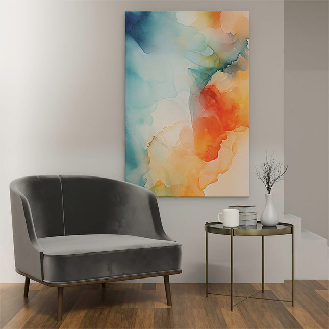Canvas schilderij interieur Abstracte Kleurrijke Kunst