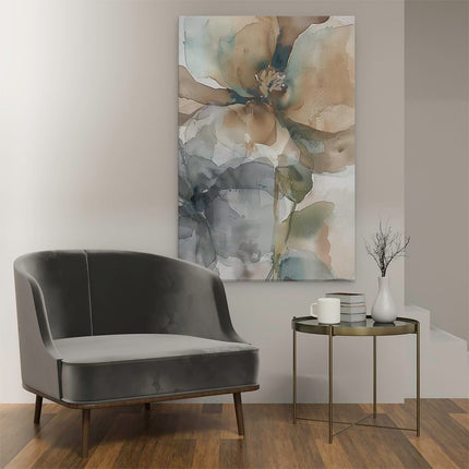 Canvas schilderij interieur Aquarelkunstwerk van Bloemen