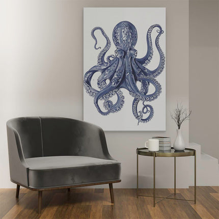 Canvas schilderij interieur Octopus met Tentakels