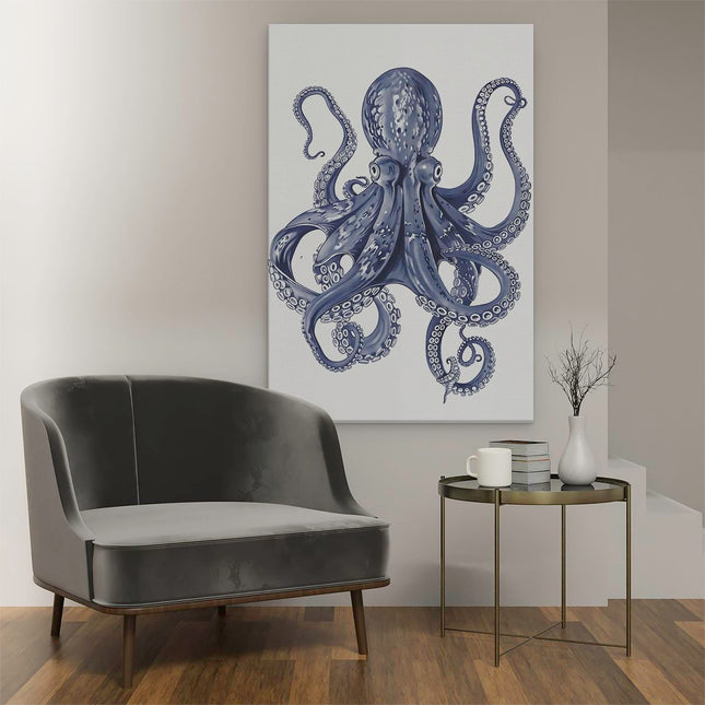 Canvas schilderij interieur Octopus met Tentakels