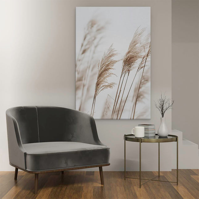 Canvas schilderij interieur Hoog Gras Wappert in de Wind