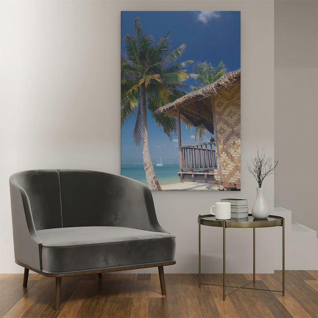 Canvas schilderij interieur Beach House